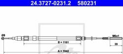 ATE 24.3727-0231.2 - Cable Pull. parking brake - ATE-24.3727-0231.2 (ATE24372702312)