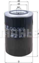 MAHLE OC 308 - FILTRU ULEI - compatibil Iveco - MAHLE-OC 308 (MAHLEOC308)