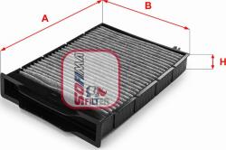 Sofima S 4201 CA - FILTRU. AER HABITACLU - compatibil Renault - Sofima-S 4201 CA (SOFIMAS4201CA)