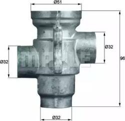 MAHLE TO 16 79 - Termostat, racire ulei - MAHLE-TO 16 79 (MAHLETO1679)
