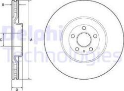 Delphi BG4948C - Disc frana - Delphi-BG4948C (DELPHIBG4948C)