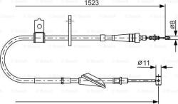 Bosch 1 987 482 092 - Cablu, frana de parcare - CABLU. FRANA DE PARCARE - compatibil Suzuki - BOSCH-1 987 482 092 (BOSCH1987482092)