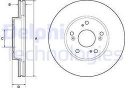 Delphi BG4741C - Disc frana - SET DISCURI FRANA - compatibil Honda - Delphi-BG4741C (DELPHIBG4741C)
