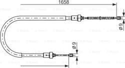 Bosch 1 987 482 234 - Cablu frana de mana spate - stanga / dreapta - 1658mm - 1478mm DACIA SANDERO. RENAULT LOGAN I. SANDERO - STEPWAY I 1.2 - 1.6LPG 04.07 - - BOSCH-1 987 482 234 (BOSCH1987482234)