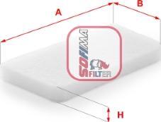 Sofima S 3460 C - Filtru, aer habitaclu - Sofima-S 3460 C (SOFIMAS3460C)