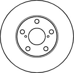 Bosch 0 986 479 111 - DISC FRANA - compatibil Toyota - BOSCH-0 986 479 111 (BOSCH0986479111)