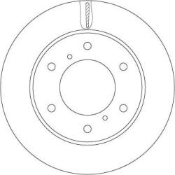 TRW DF6735 - DISC FRANA LIVRABIL NUMAI PERECHE - compatibil Fiat. Mitsubishi - TRW-DF6735 (TRWDF6735)
