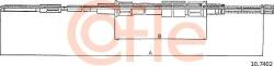 Cofle 10.7402 - Cablu, frana de parcare - Cofle-10.7402 (COFLE107402)