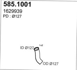 ASSO 585.1001 - RACORD EVACUARE - compatibil 1629939 - ASSO-585.1001 (ASSO5851001)