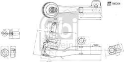 FEBI Bilstein 186264 - CAP DE BARA FEBI - FEBI Bilstein-186264 (FEBIBILSTEIN186264)