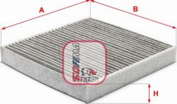 Sofima FILTRU. AER HABITACLU - compatibil Renault - Sofima-S 4122 CA (SOFIMAS4122CA)