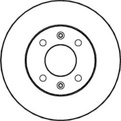 Bosch 0 986 479 E73 - Disc frana Fata - stanga / dreapta - HYUNDAI I10 I. I10 II. KIA PICANTO I. PICANTO II 1.0 - 1.2LPG 04.04 - 12.19 - BOSCH-0 986 479 E73 (BOSCH0986479E73)