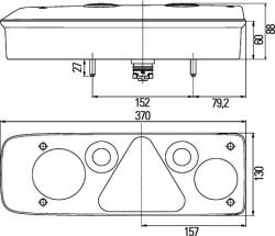 HELLA 2VP 340 940-111 - LAMPA SPATE - compatibil 1934259 - HELLA-2VP 340 940-111 (HELLA2VP340940111)
