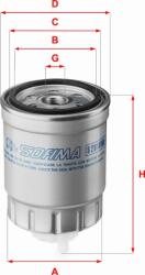 Sofima S 2810 NR - Filtru combustibil - Sofima-S 2810 NR (SOFIMAS2810NR)