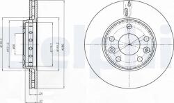 Delphi BG4265C - Disc frana - Delphi-BG4265C (DELPHIBG4265C)