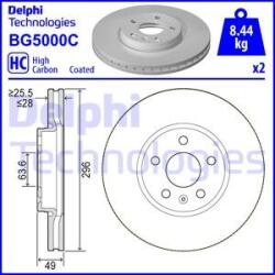 Delphi BG5000C - Disc frana - SET DISCURI FRANA - Delphi-BG5000C (DELPHIBG5000C)