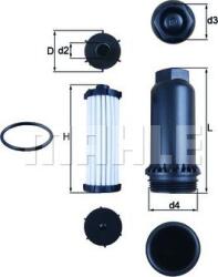 MAHLE HX 151KIT - Filtru hidraulic, cutie de viteze automata - Filtru ulei cutie viteze VOLVO C30. C70 II. S40 II. S60 II. S80 II. V40. V50. V60 I. V70 III. XC60 I. FORD C - MAX. C - MAX II. ECOS - MAHLE-HX