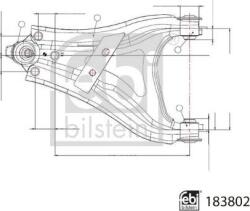 FEBI Bilstein 183802 - Brat, suspensie roata - Brat suspensie fata stanga transversal 17 - 22 mm DACIA DUSTER. DUSTER - SUV. RENAULT ARKANA I. CAPTUR I. DUSTER - FEBI Bilstein-183802 (FEBIBILSTEIN183802)