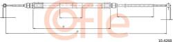 Cofle 92.10. 4268 - Cablu, frana de parcare - Cofle-92.10. 4268 (COFLE92104268)