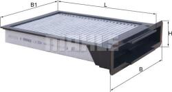 MAHLE LAK 304 - Filtru, aer habitaclu - MAHLE-LAK 304 (MAHLELAK304)