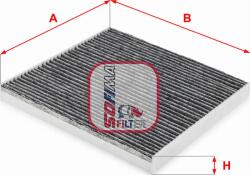 Sofima S 4269 CA - FILTRU AER POLEN CARBON ACTIV - compatibil Citroen. Fiat. Peugeot - Sofima-S 4269 CA (SOFIMAS4269CA)