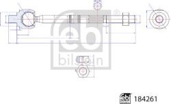 FEBI Bilstein 184261 - Articulatie axiala, cap de bara - ARTICULATIE AXIALA CAP DE BARA FEBI - FEBI Bilstein-184261 (FEBIBILSTEIN184261)