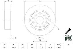 Bosch 0 986 479 E00 - Disc frana - Brake Disc - BOSCH-0 986 479 E00 (BOSCH0986479E00)