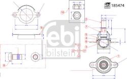FEBI Bilstein 185474 - Articulatie axiala, cap de bara - Bieleta directie fara capat - stanga / dreapta - lungime: 294mm DS DS 3 - DS 3. OPEL CORSA F. CORSA F - HATCHBACK. MOKKA. PEUGEOT 2008 II. 208 II 1 - FEBI Bi