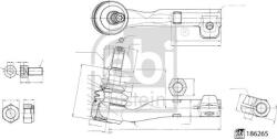 FEBI Bilstein 186265 - Cap de bara dreapta BMW 2 G42. G87. 3 G20. G80. G28. 3 G21. 3 G21. G81. 4 G22. G82. 4 G23. G83. 4 GRAN COUPE G26. I4 G26 1.6 - Ele - FEBI Bilstein-186265 (FEBIBILSTEIN186265)