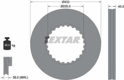 Textar Disc frana fata - spate - stanga / dreapta - 433mmx45mm RVI MAGNUM 400 - 420 - 440 - 460 - 480 - 500 - 520 - 540 - B 7 - B12 - B9 - Distribution 240.18 D - Distribution - Textar-93272000 (TEXTAR932720