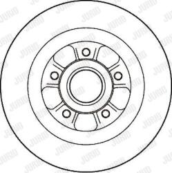 LPR R1004PCA - DISC FRANA - compatibil Renault - LPR-R1004PCA (LPRR1004PCA)