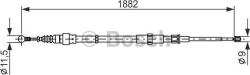 Bosch 1 987 482 193 - Cablu frana de mana spate - stanga / dreapta - 1882mm - 1070mm SKODA ROOMSTER. ROOMSTER PRAKTIK 1.2 - 1.9D 03.06 - 05.15 - BOSCH-1 987 482 193 (BOSCH1987482193)