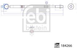 FEBI Bilstein 184266 - Articulatie axiala, cap de bara - ARTICULATIE AXIALA CAP DE BARA FEBI - FEBI Bilstein-184266 (FEBIBILSTEIN184266)