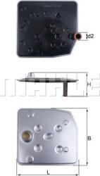 MAHLE HX 263 - Filtru hidraulic, cutie de viteze automata - FILTRU ULEI HIDRAULIC. TRANSMISIE - MAHLE - compatibil Ford - MAHLE-HX 263 (MAHLEHX263)