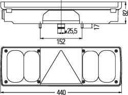 HELLA 2VP 340 450-031 - LAMPA SPATE - compatibil S063782 - HELLA-2VP 340 450-031 (HELLA2VP340450031)