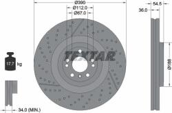 Textar 92337005 - Disc frana Fata - stanga / dreapta - MERCEDES GL X166. GLE C292. GLE W166. GLS X166. M W166 3.0 - 5.5 11.11 - 10.19 - Textar-92337005 (TEXTAR92337005)