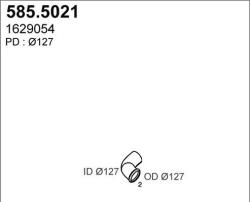 ASSO 585.5021 - RACORD EVACUARE - compatibil 1629054 - ASSO-585.5021 (ASSO5855021)