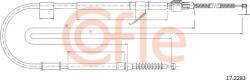 Cofle 92.17. 2283 - Cablu, frana de parcare - Cofle-92.17. 2283 (COFLE92172283)