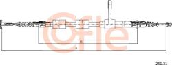 Cofle 251.31 - Cablu, frana de parcare - CABLU. FRANA DE PARCARE - compatibil Alfa - Cofle-251.31 (COFLE25131)