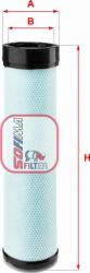 Sofima S 7407 A - Filtru aer secundar - FILTRU AER - compatibil Iveco - Sofima-S 7407 A (SOFIMAS7407A)