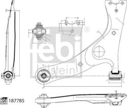 FEBI Bilstein 187785 - Brat, suspensie roata - Brat suspensie fata stanga TOYOTA RAV 4 II 1.8 - 2.4 05.00 - 11.05 - FEBI Bilstein-187785 (FEBIBILSTEIN187785)