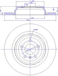 Delphi BG4754C - Brake Disc - compatibil Mercedes - Delphi-BG4754C (DELPHIBG4754C)