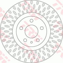 TRW DF6522 - DISC FRANA - compatibil Fiat - TRW-DF6522 (TRWDF6522)