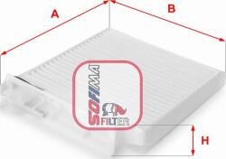 Sofima FILTRU. AER HABITACLU - compatibil Seat. Renault. Dacia. Nissan - Sofima-S 3104 C (SOFIMAS3104C)