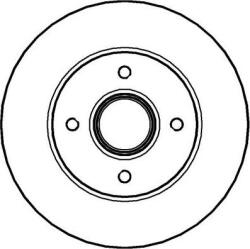 ATE 24.0108-0117.2 - DISC FRANA - compatibil Renault - ATE-24.0108-0117.2 (ATE24010801172)