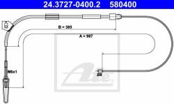 ATE 24.3727-0400.2 - CABLU. FRANA DE PARCARE - compatibil Mercedes - ATE-24.3727-0400.2 (ATE24372704002)