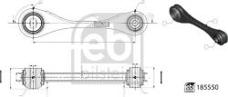 FEBI Bilstein 185550 - Brat, suspensie roata - BRAT SUSPENSIE ROATA FEBI - FEBI Bilstein-185550 (FEBIBILSTEIN185550)