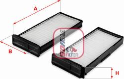 Sofima S 3338 C - FILTRU AER POLEN - compatibil Mitsubishi - Sofima-S 3338 C (SOFIMAS3338C)