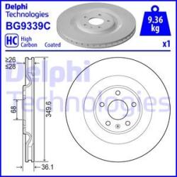Delphi BG9339C - Disc frana - Brake Disc - Delphi-BG9339C (DELPHIBG9339C)