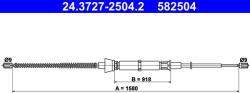 ATE 24.3727-2504.2 - Cablu, frana de parcare - Cable Pull. parking brake - ATE-24.3727-2504.2 (ATE24372725042)